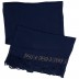 Designer Cotton Plain Women's Stole - Indigo